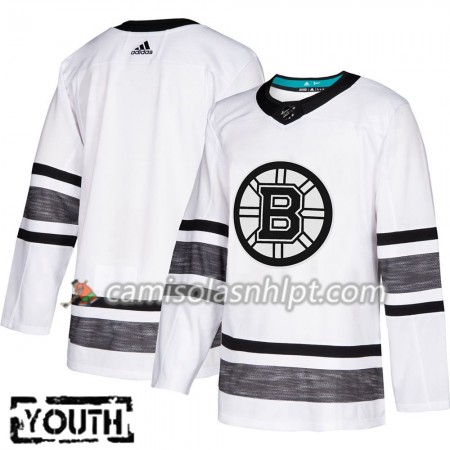 Camisola Boston Bruins Blank 2019 All-Star Adidas Branco Authentic - Criança